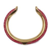 HERMES エルメス ブレスレット - クロコダイル メタル ピンク ゴールド【本物保証】