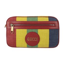 GUCCI グッチ ウエストバッグ 625895 キャンバス レザー マルチカラ【本物保証】