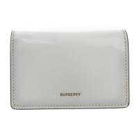 BURBERRY バーバリー カードケース - レザー ホワイト ブラック【本物保証】