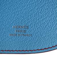 HERMES エルメス 二つ折り財布 シェーブル ライトブルー 【本物保証】