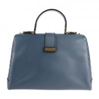 BOTTEGAVENETA ボッテガヴェネタ ハンドバッグ レザー ブルー系 【本物保証】