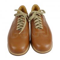 BURBERRY バーバリー スニーカー レザー キャメル 【本物保証】