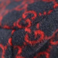 GUCCI グッチ ハンドバッグ 628159 GGウール レザー ネイビー レ【本物保証】