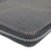 HERMES エルメス 長財布 キャンバス グレー 【本物保証】