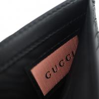 GUCCI グッチ 二つ折り財布 448463 レザー ブラック 【本物保証】