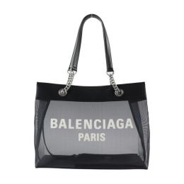 BALENCIAGA バレンシアガ トートバッグ 741602 メッシュ×レザー【本物保証】