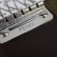 FENDI フェンディ キーケース キャンバス レザー ブラウン系 【本物保証】