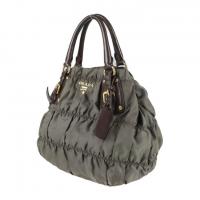 PRADA プラダ ショルダーバッグ BN1792 ナイロン FUMO カーキ系【本物保証】