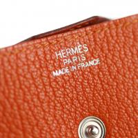 HERMES エルメス コインケース シェーブル オレンジ 【本物保証】