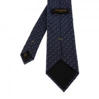 LOUIS VUITTON ルイ ヴィトン ネクタイ シルク ネイビー系 【本物保証】