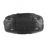 PRADA プラダ ショルダーバッグ ナイロン レザー ブラック 【本物保証】