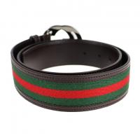 GUCCI グッチ ベルト 114984 レザー ダークブラウン 【本物保証】