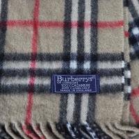 BURBERRY バーバリー マフラー カシミヤ キャメル 【本物保証】