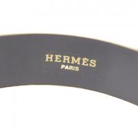 HERMES エルメス バングル メタル 七宝 ゴールド ブルー【本物保証】