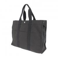 HERMES エルメス トートバッグ キャンバス グレー 【本物保証】