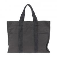 HERMES エルメス トートバッグ キャンバス グレー 【本物保証】