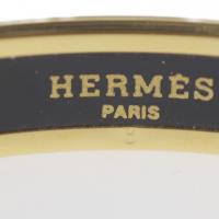 HERMES エルメス バングル メタル ブラウン ゴールド【本物保証】