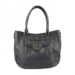 Tory Burch トリーバーチ ハンドバッグ レザー ブラック 【本物保証】