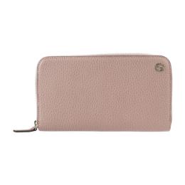 GUCCI グッチ 長財布 449347 レザー ピンク系 ゴールド金具【本物保証】