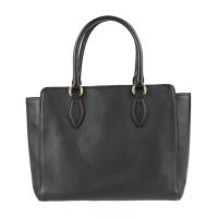 PRADA プラダ ハンドバッグ 1BA205 レザー ブラック ゴールド金具【本物保証】