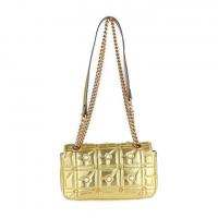 GUCCI グッチ ショルダーバッグ 446744 レザー ゴールド 【本物保証】