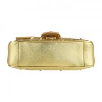 GUCCI グッチ ショルダーバッグ 446744 レザー ゴールド 【本物保証】