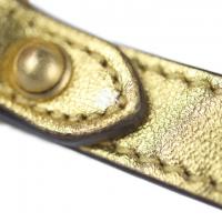 GUCCI グッチ ショルダーバッグ 446744 レザー ゴールド 【本物保証】