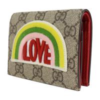 GUCCI グッチ 二つ折り財布 476412 GGスプリームキャンバス レザー【本物保証】