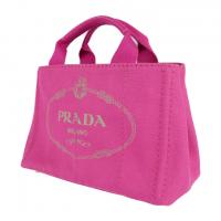 PRADA プラダ トートバッグ B2439G コットンキャンバス FUXIA 【本物保証】