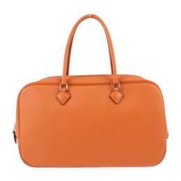 HERMES エルメス ハンドバッグ □Q刻印 ヴォーエプソン オレンジ シルバ【本物保証】