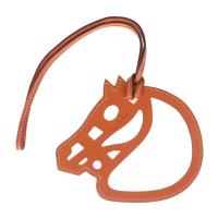 HERMES エルメス キーホルダー レザー オレンジ 【本物保証】