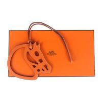 HERMES エルメス キーホルダー レザー オレンジ 【本物保証】