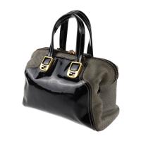 FENDI フェンディ ハンドバッグ 8BL114 キャンバス パテントレザー 【本物保証】