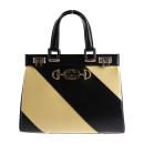 GUCCI グッチ ハンドバッグ 569712 レザー ブラック ベージュ【本物保証】