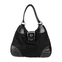 PRADA プラダ ハンドバッグ BR0973 ナイロン レザー ブラック 【本物保証】