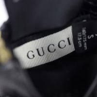 GUCCI グッチ 手袋 513835 パイソン レザー カラーストーン ブラッ【本物保証】