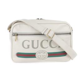 GUCCI グッチ ショルダーバッグ 523589 レザー アイボリー 【本物保証】