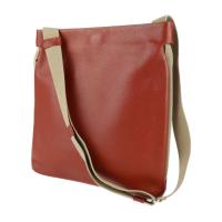 DELVAUX デルヴォー ショルダーバッグ レザー レッド系 【本物保証】