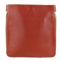 DELVAUX デルヴォー ショルダーバッグ レザー レッド系 【本物保証】