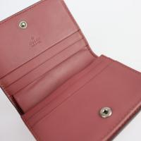 GUCCI グッチ 二つ折り財布 410088 PVC レザー ベージュ ピンク【本物保証】