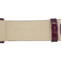 VERSACE ヴェルサーチ 腕時計 ステンレススチール シルバー パープル【本物保証】