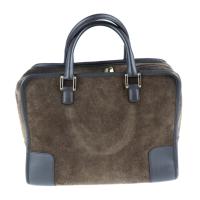 LOEWE ロエベ ハンドバッグ スウェード レザー ブラウン系 【本物保証】