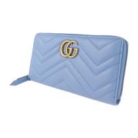 GUCCI グッチ 長財布 443123 525040 カーフ ブルー系 【本物保証】