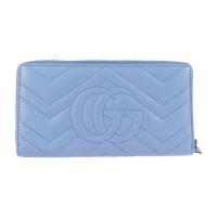 GUCCI グッチ 長財布 443123 525040 カーフ ブルー系 【本物保証】