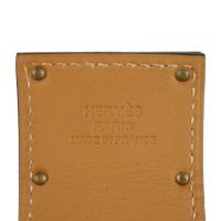 HERMES エルメス ブレスレット ボックスカーフ ブラック ゴールド金具【本物保証】