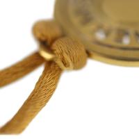 HERMES エルメス ネックレス メタル ライトブラウン ゴールド ライトブラ【本物保証】