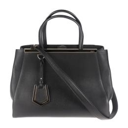 FENDI フェンディ トートバッグ 8BH250 レザー ブラック 【本物保証】