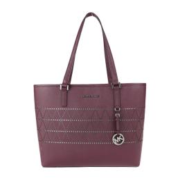 Michael Kors マイケルコース トートバッグ レザー パープル 【本物保証】