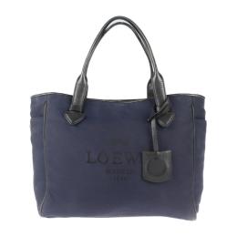 LOEWE ロエベ トートバッグ 376.80.B53 レザー キャンバス ネイ【本物保証】