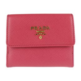 PRADA プラダ 二つ折り財布 1MH350 サフィアーノレザー PEONIA【本物保証】